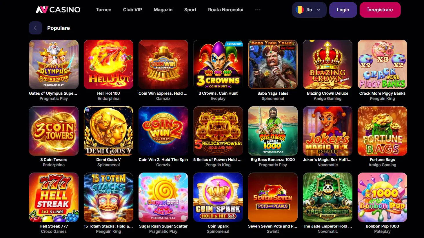 Aplicația mobilă NV Casino login